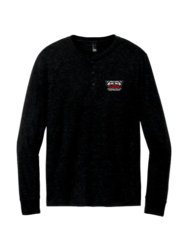 District Perfect Tri Long Sleeve Henley preview, front