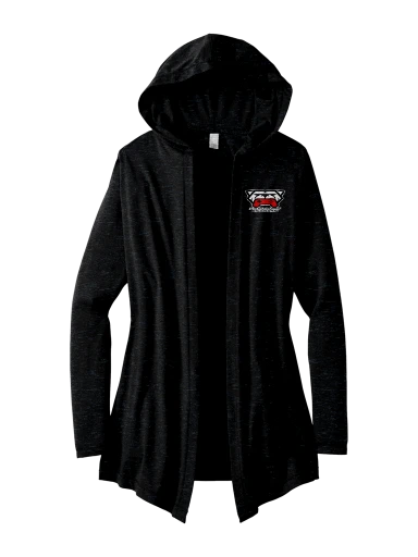 District Women's Perfect Tri Hooded Cardigan preview, front
