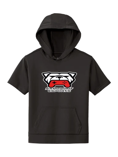 Sport-Tek Youth Sport-Wick Fleece Short Sleeve Hooded Pullover preview, front
