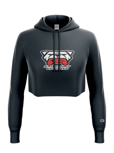 Champion Women's Reverse Weave Cropped Cut-Off Hooded Sweatshirt preview, front
