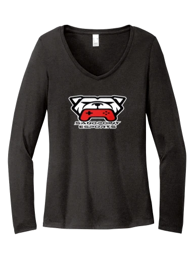 District Women's Perfect Tri Long Sleeve V-Neck Tee preview, front