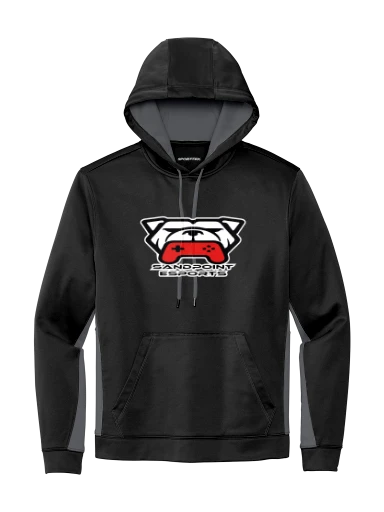 Sport-Tek Sport-Wick Fleece Colorblock Hooded Pullover preview, front