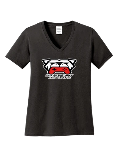 Women's Core Cotton V-Neck Tee preview, front